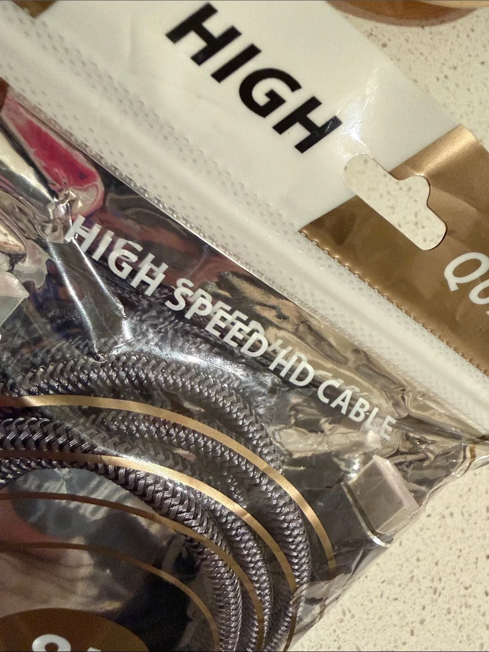 8K Ultra HD High-Speed Braided HDMI Cable - Gray